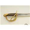 Image 3 : Scarce Ames Mfg. Co. Model 1840 U.S. sword  and scabbard with rare late dated blade of  1858. This s