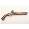 Image 1 : Mid 17th century blunderbuss pistol signed  Mariano on barrel of Italian origin. Iron  mounted, full