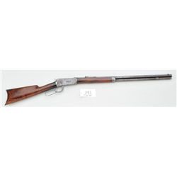 Winchester Model 1894 lever action rifle,  .38-55 cal., 26” octagon barrel, blue finish,  wood stock