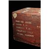 Image 3 : Authentic U.S.M.C. wood soldier’s trunk  approx. 30” wide, 18” from front to back and  15” deep in o