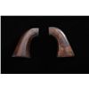 Image 1 : Two pair of wood grips for a Colt Model 1860  Army percussion revolver, one is in overall  very good