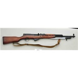 Russian SKS semi-auto rifle, 7.62mm cal.,  import marked, 19-1/2” barrel, black military  style fini