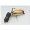 Image 2 : Double-action pinfire pepper-box revolver of  “Apache” style, approx. 7mm pinfire,  six-shot, measur