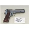 Image 2 : Colt model 1911 Government model, US Military  issued and property marked, blued finish,  diamond ch