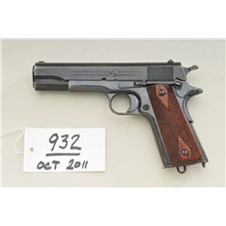 Colt 1911 Government model, .45 ACP caliber,  US Property marked and issued, wood finish,  checkered