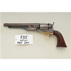 Colt 1860 Army revolver, .44 caliber  percussion, 8” barrel, 4-screw  cut-for-shoulderstock variatio