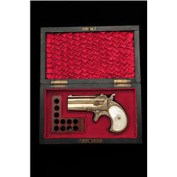 Remington over/under derringer, last  variation, with monoblock barrels, made  without rib. Remingto