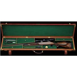 Weatherby Mk5 bolt-action rifle, .330  Weatherby Mag caliber, serial #H28971. Finely  custom stocked