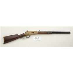 Winchester Model 1866 lever action SRC, .44  cal., 20” barrel, blue finish, brass frame  that is per