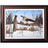 Image 1 : Original oil painting on board entitled  “Heading for Shelter – Pheasant” by David  Maass signed low