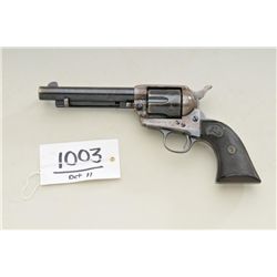 Colt Single Action Army revolver, .45  caliber, 5-1/2” barrel, blue and case  hardened finish, hardr