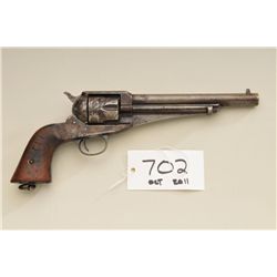 1875 Remington, .44-40 caliber, single action  revolver, 7-1/2” barrel, traces of original  blue in 