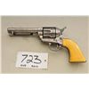 Image 1 : Colt Single Action Army revolver, .44-40  caliber, 4-3/4” etched barrel, New York style  engraved, g