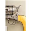 Image 2 : Colt Single Action Army revolver, .44-40  caliber, 4-3/4” etched barrel, New York style  engraved, g