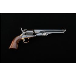 Colt model 1861 Navy revolver, .36 caliber  percussion, old reblued finish, wood grips,  serial #228