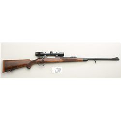 Interarms Mauser action rifle, .375 H&H  Magnum caliber, 24” heavy round barrel,  barrel marked Whit