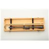 Image 1 : Lyman 10X scope with mounts and lens  protectors; contained in Lyman marked wood  carry case in over