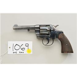 Colt Army Special, double-action revolver,  .38 Special caliber, 4-1/2” barrel, factory  high polish