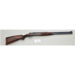 High quality Renato Menegon O/U double rifle,  Waldberg Model, 7.65R mm cal., 24” barrels,  blue and
