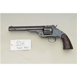 First model Schofield revolver, .45 caliber,  7” barrel, old reblued finish, wood grips,  serial num