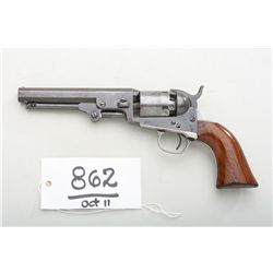 Colt model 1849 pocket revolver, .31 caliber  percussion, 5” barrel, blue and case hardened  finish,