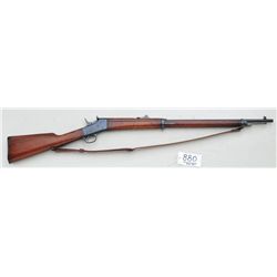 Remington Rolling Block military style single  shot rifle, 7mm cal., 30” barrel, re-blued  finish, f