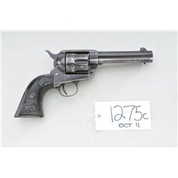 Colt Single Action Army revolver, .45 Colt  caliber, 4-3/4” barrel, dark brown patina  finish, hardr