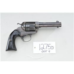 Colt Bisley model single-action revolver,  .44-40 caliber, 4-3/4” barrel, strong traces  of blue and