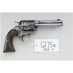 Colt Bisley model single action revolver,  .44-40 caliber, 4-3/4” barrel, traces of blue  and case h
