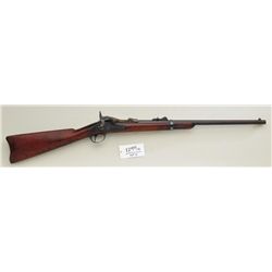 Springfield model 1879 Trapdoor carbine,  .45-70 caliber, serial #139201, breech marked  “Mass”. In