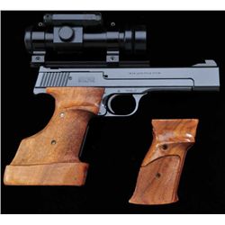 Smith & Wesson model 41, .22 caliber target  grade pistol, blue finish, custom adjustable  wood grip