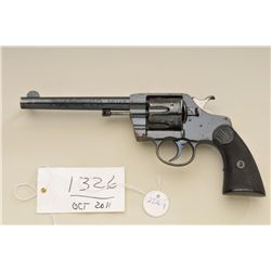 Colt model 1895 .38 caliber double-action  revolver, US Navy marked and accepted. 6”  barrel, blued 