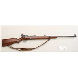 Winchester Model 52 bolt-action target rifle,  .22LR cal., 27” barrel, blue finish, wood  stock with
