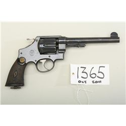 Smith & Wesson 2nd Model hand-ejector, .455  caliber, 6-1/2” barrel, blued finish,  checkered wood m