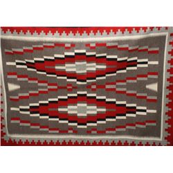 Classic hand-woven Navajo rug, .45”w by 64”l,  original tag still attached. Weaver Pauli  Nelson, Ga