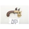 Image 1 : Center-hammer flintlock powder-tester similar  in design to a pocket pistol of the early  1800 era. 