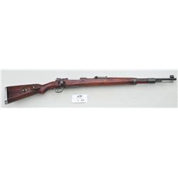 German Model 98 bolt-action military rifle,  8mm cal., 24” barrel, military black mat  finish, wood