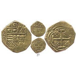 Bogota, Colombia, cob 2 escudos, 1645( R), very rare.