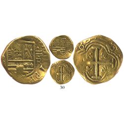 Bogota, Colombia, cob 2 escudos, (1)653R, ex-Caballero collection.