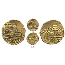 Bogota, Colombia, cob 2 escudos, 1669R.