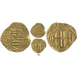 Bogota, Colombia, cob 2 escudos, 1671( R), very rare, ex-Caballero collection.