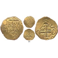 Bogota, Colombia, cob 2 escudos, posthumous Charles II, from the 1715 Fleet.