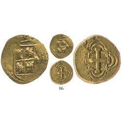 Bogota, Colombia, cob 2 escudos, (17)54(S), rare.