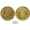 Image 1 : Madrid, Spain, bust 1/2 escudo, Ferdinand VI, 1757JB.