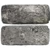 Image 1 : Large "tumbaga" silver bar #M-101, 12.6 lb av, marked with fineness IVLXXX (1530/2400), owner B~Vo,