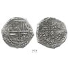 Image 1 : Potosi, Bolivia, cob 8 reales, Philip III, assayer T, Grade 1 (estimated), certificate and tag missi