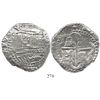 Image 1 : Potosi, Bolivia, cob 8 reales, Philip III, assayer T, Grade 1.