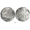 Image 1 : Mexico City, Mexico, cob 8 reales, Philip III, assayer A, Grade 1.