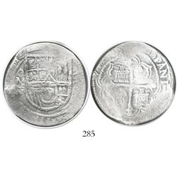 Mexico City, Mexico, cob 8 reales, (1)612/1F, Grade 1, rare.