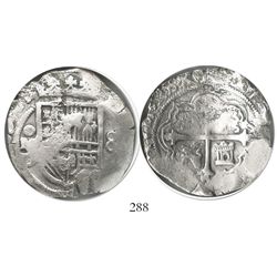Mexico City, Mexico, cob 8 reales, 1619/8D/F, Grade 1.